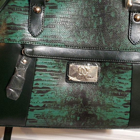 Original by Sharif 1827 Green handbag Needs Tlc - Picture 13 of 14